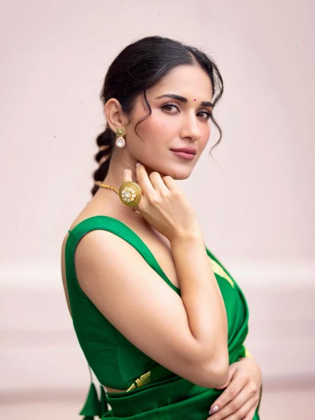 Ruhani Sharma Looks Like A Peacock