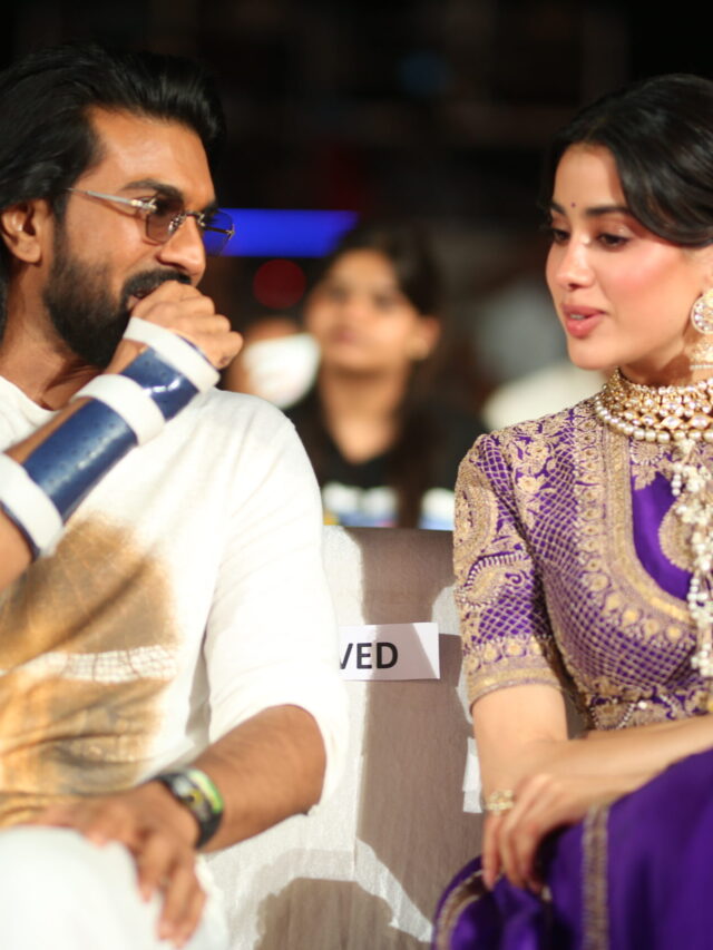 RamCharan and Janhvi Kapoor At Peddi Aawaz Event