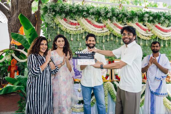 Photos : Naga Chaitanya’s Dhootha2 Pooja Ceremony
