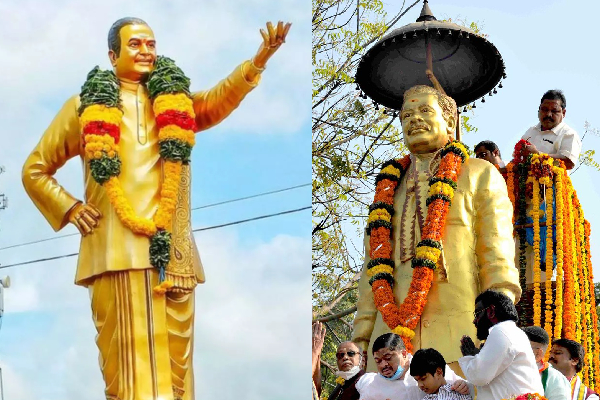 జూబ్లిహిల్స్ : పీజేఆర్, ఎన్టీఆర్ విగ్రహాలు ఓట్లు రాలుస్తాయా?