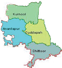 Image result for rayalaseema districts map