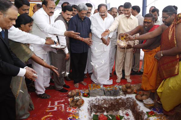 Foundation laid for defense unit near Anantapur