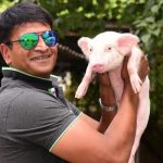 Ravi Babu's piglet movie titled as Adhugo, Ravi babu movie on pig