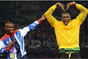 Mo Farah does Usain Bolt to be immortal