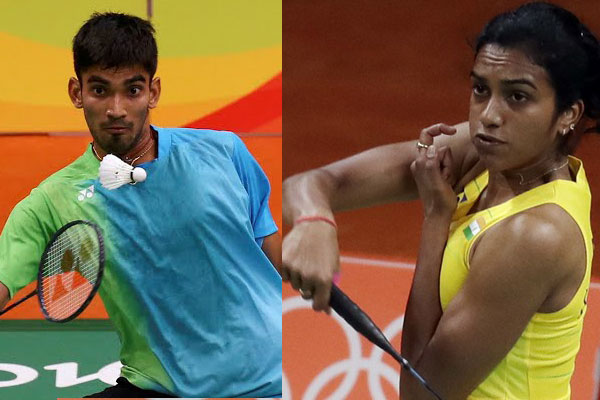 Srikantha and PV Sindhu in Quaterfinals