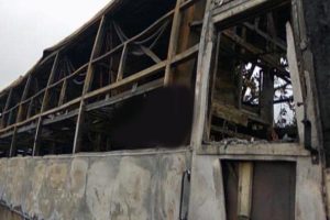 3-year-old burnt alive, 5 injured as Shirdi-Hyd bus catches fire