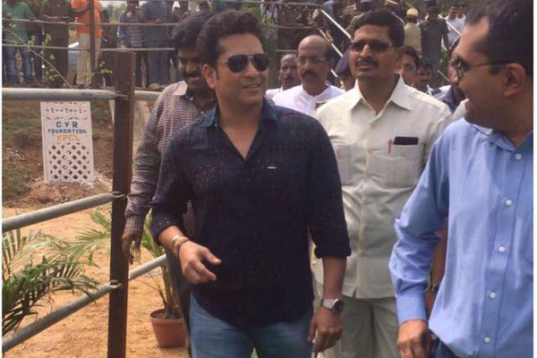Sachin brings cheer to a village in Nellore