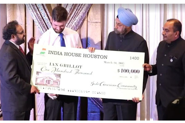 $100,000 given to American who tried saving Indians