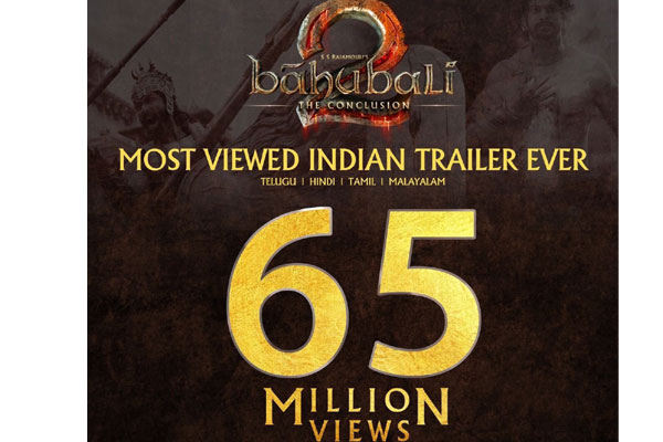 Baahubali 2 trailer continues its sweeping effect