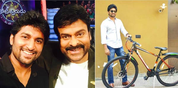 Megastar keeps his Promise: Nani thrilled with the Gift