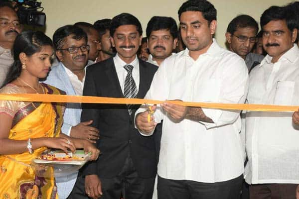 Nara Lokesh opens 7 IT firms at Medha