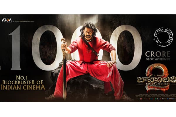 Baahubali 2 scripts history by launching the 1000 Crore club