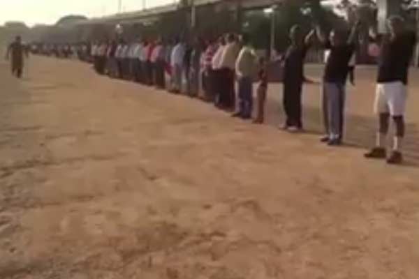 Human Chain at Parade Ground following Dharna Chowk protests