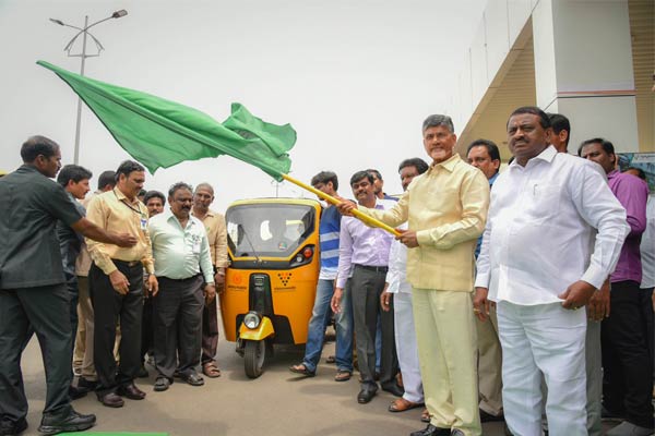 Electric vehicles flagged off by Chandrababu have no authorisation to move in AP