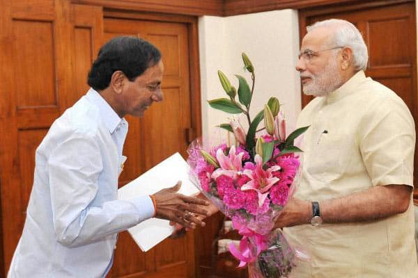 KCR meets Modi, seeks increase in assembly seats