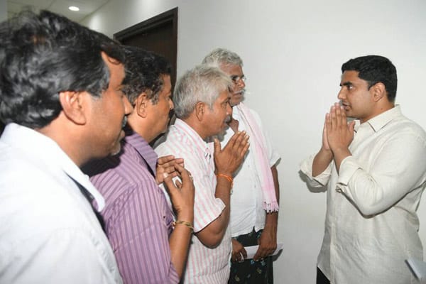 Nara Lokesh’s office witnessing many visitors with various problems
