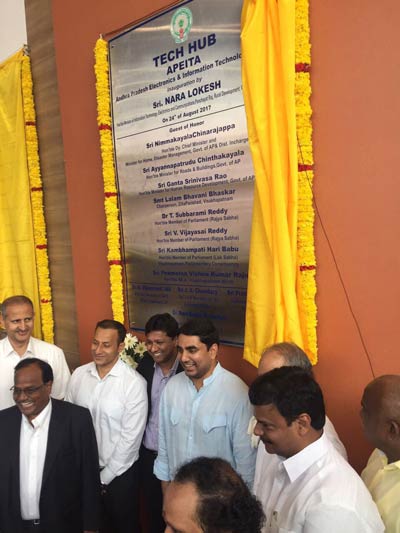 Lokesh inaugurates Vizag Tech Hub with 8 IT companies