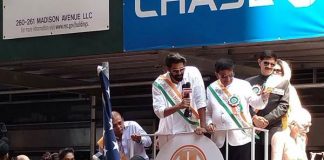 Tamannaah, Rana participate in India Day Parade in NY