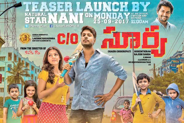Nani to unveil young hero's new film teaser