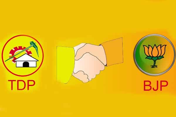 TDP employing dual-strategy with its ally BJP?