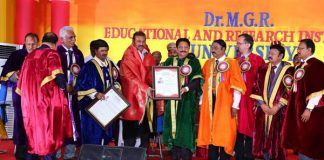 Dr. M Mohan Babu has been conferred honorary doctorate by MGR University