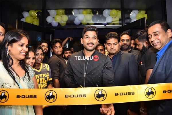 Allu Arjun launches Buffalo Wild Wings as B Dubs in Hyderabad