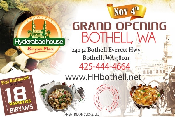 “Nawabi Hyderabad House Grand Opening in Seattle, WA”