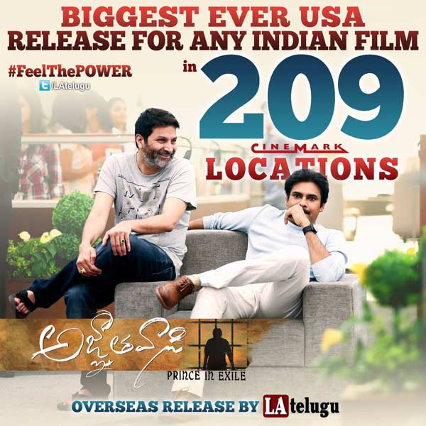 Agnyaathavaasi ticket pricing at $ 25 and $ 17