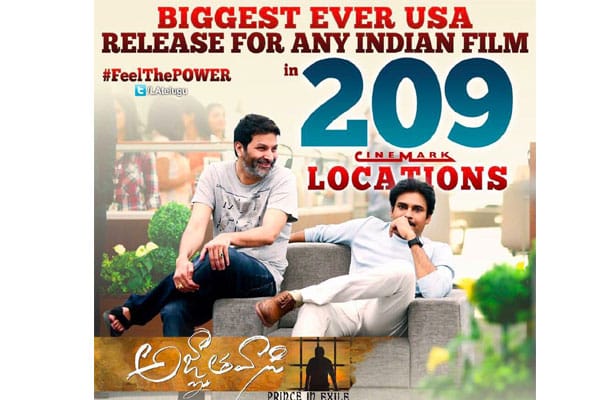 Agnyaathavaasi set for a thunderous opening in overseas
