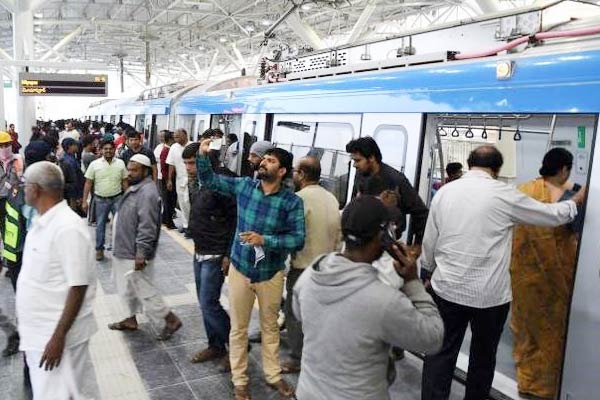 Love at first ride of hyderabad metro rail
