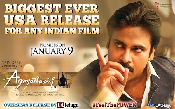 Agnyaathavaasi Movie Power Mania in Overseas