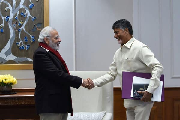 Andhra Pradesh Chief Minister N. Chandrababu Naidu met Prime Minister Narendra Modi here on Friday and urged him to fulfil all the commitments made in the Andhra Pradesh Reorganisation Act. During the hour-long meeting, the Telugu Desam Party (TDP) President discussed with Modi unfulfilled promises under the Act and submitted a 17-page memorandum. The meeting assumes significance as it comes amid indications of strain in the relations between the TDP and its ally the Bharatiya Janata Party (BJP). Naidu, who called on Modi after one-and-a-half year, appealed to Modi to take immediate steps on long pending demands keeping in view the next year's simultaneous elections to the Lok Sabha and state Assembly. The TDP has already dropped hints that its patience with the Centre was growing thin. The party MPs had also met Modi on the last day of the winter session to submit him a memorandum. Naidu wanted the Centre to immediately sanction Rs 58,000 crore required for the Polavaram project. He urged Modi to ensure that sufficient funds were allocated in the central budget for development of the new state capital Amaravati. He also wanted Modi to take urgent steps to increase the number of seats in the state Assembly from 175 to 225 as committed in the Reorganisation Act. The TDP brought to Modi's notice that the state was yet to receive Rs 3,000 crore from the Centre towards the expenditure incurred so far on Polavaram project. He sought release of the money. Naidu said the Centre should totally fund the cost of the project, which has been declared a national project. Naidu told Modi that Andhra Pradesh suffered huge losses due to bifurcation of the state as it had to face financial problems. He said further delay in fulfilling the commitments given in the Act will add to the problems.