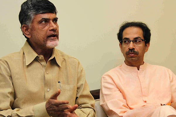 Is Chandrababu in contact with Shivasena ?