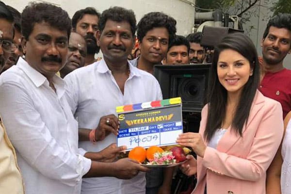 Sunny Leone’s periodic epic Veeramadevi starts rolling