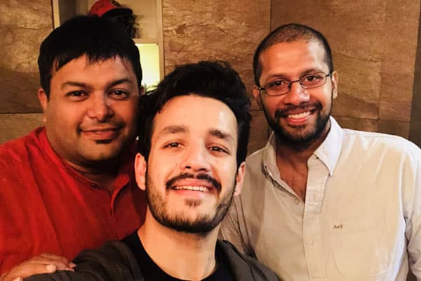 Akhil poses with his new buddies