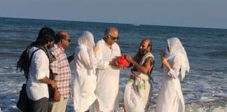 Sridevi's ashes immersed in Rameswaram