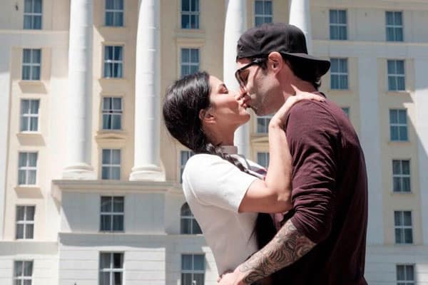 Ten years of Love: Sunny Leone and Daniel Weber locks lips on the Eve
