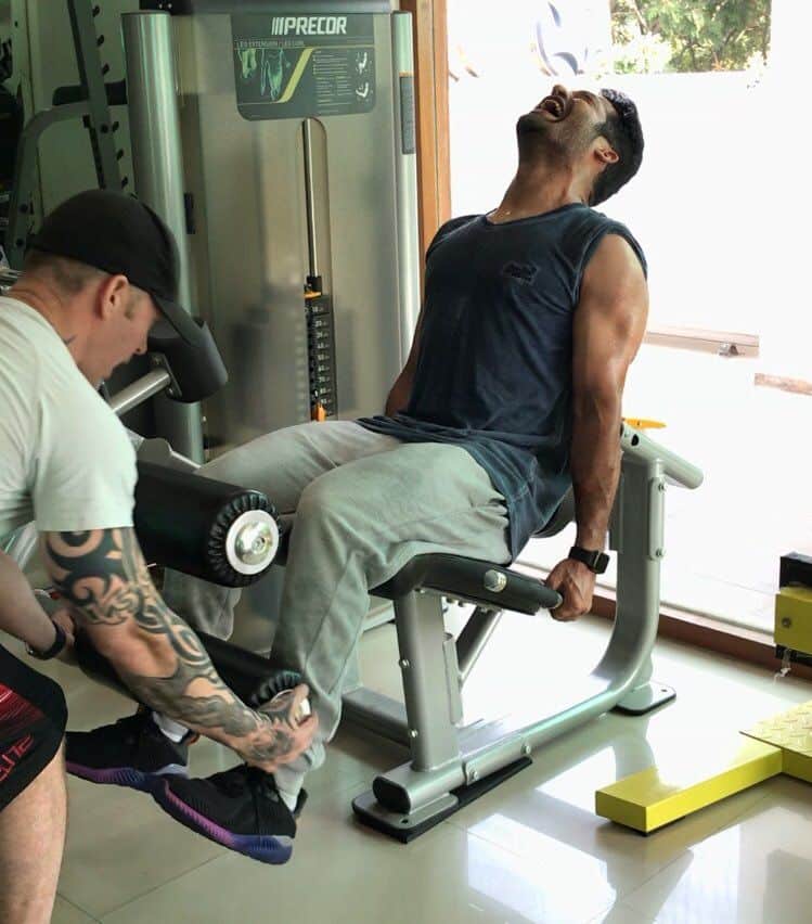 Intense Workout Click: Tarak with his Trainer