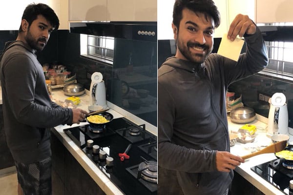 Charan turns Master Chef for Upasana