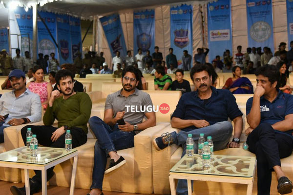 Celebrities at Hyderabad Police League Final