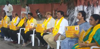 TDP MPs make fun out of protests