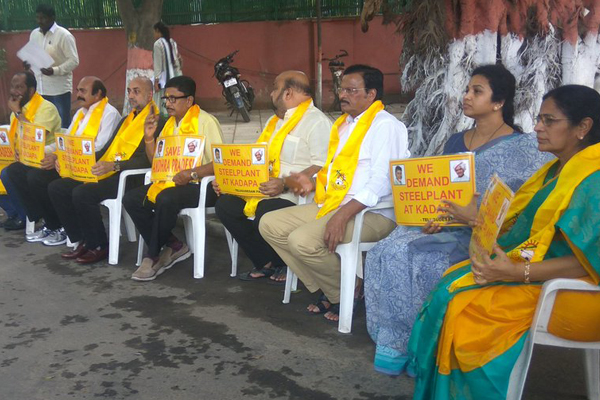 TDP MPs make fun out of protests