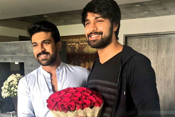 Kalyaan Dhev gets a pat from Ram Charan