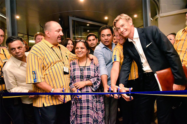 IKEA opens it's first store in India in Hyderabad, people rushed to store in thousands