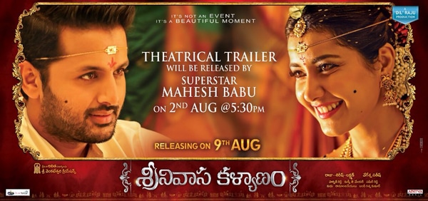Mahesh Babu to launch Srinivasa Kalyanam TrailerMahesh Babu to launch Srinivasa Kalyanam Trailer