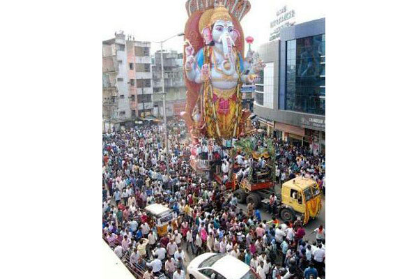 Ganesh procession underway in Hyderabad