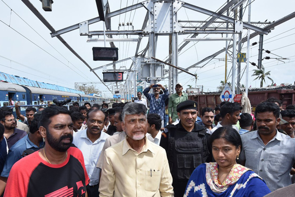 Titli destruction: AP CM stays in Srikakulam