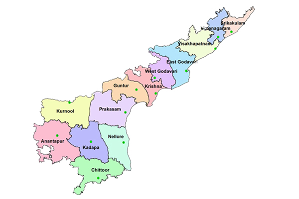 No Capital for Andhra in India map