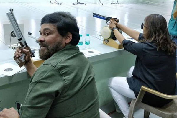 Chiranjeevi trains under Olympic shooter