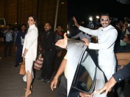 Twinning in White: Deepika and Ranveer off to Italy